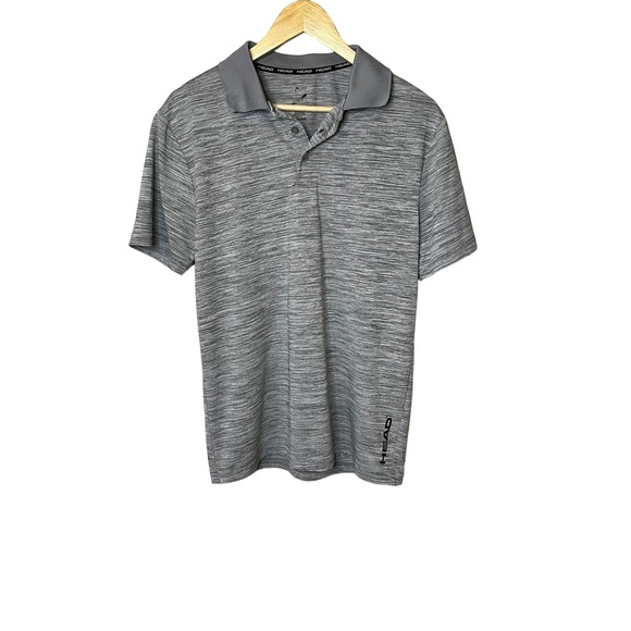 Head Polo Gray Mens Size Small Short Sleeve - Picture 1 of 6